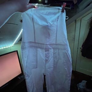 White romper strapless
